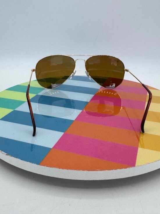 Ray-Ban RB3025 Aviator Sunglasses 001/33 Gold/Brown Lens main image 8